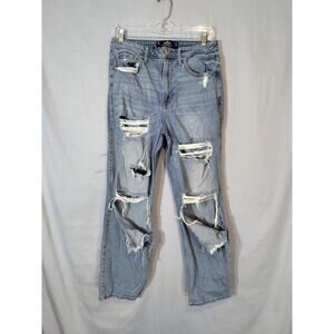 Hollister Pre-distressed High-Rise Vintage Straight Jeans